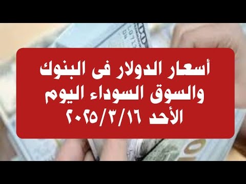 أسعار الدولار فى البنوك والسوق السوداء اليوم الأحد ١٦ مارس ٢٠٢٥