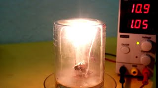 Homemade Incandescent Lamp with Tungsten Filament