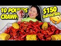 GIANT SEAFOOD BOIL: 10 POUNDS OF CRAWFISH MUKBANG 먹방 EATING SHOW!