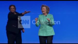 HILLARY CLINTON AT UNITED METHODIST EVENT-WALK UP