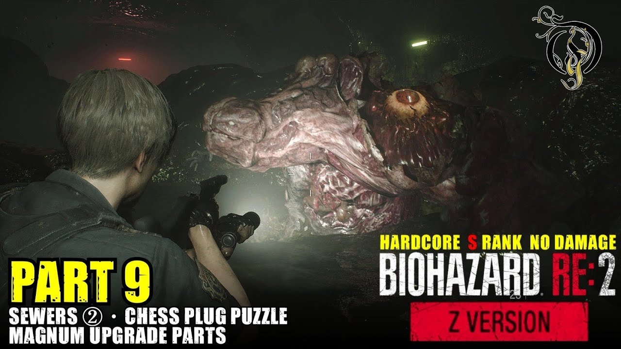 S Rank バイオハザード Re 2 Resident Evil 2 9 Sewers Chess Plug Puzzle Hardcore No Damage Youtube