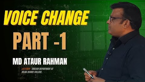 Voice Change নিজে বুঝে করুন—সবচেয়ে সহজ উপায় | Part -1 | ATAUR Rahman 