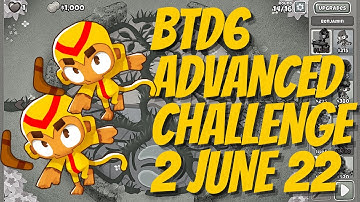Bloons TD 6 - Daily Advanced Challenge (No MK) - "14 15 16 With Only 1000" - 2 June 2022 - BTD6
