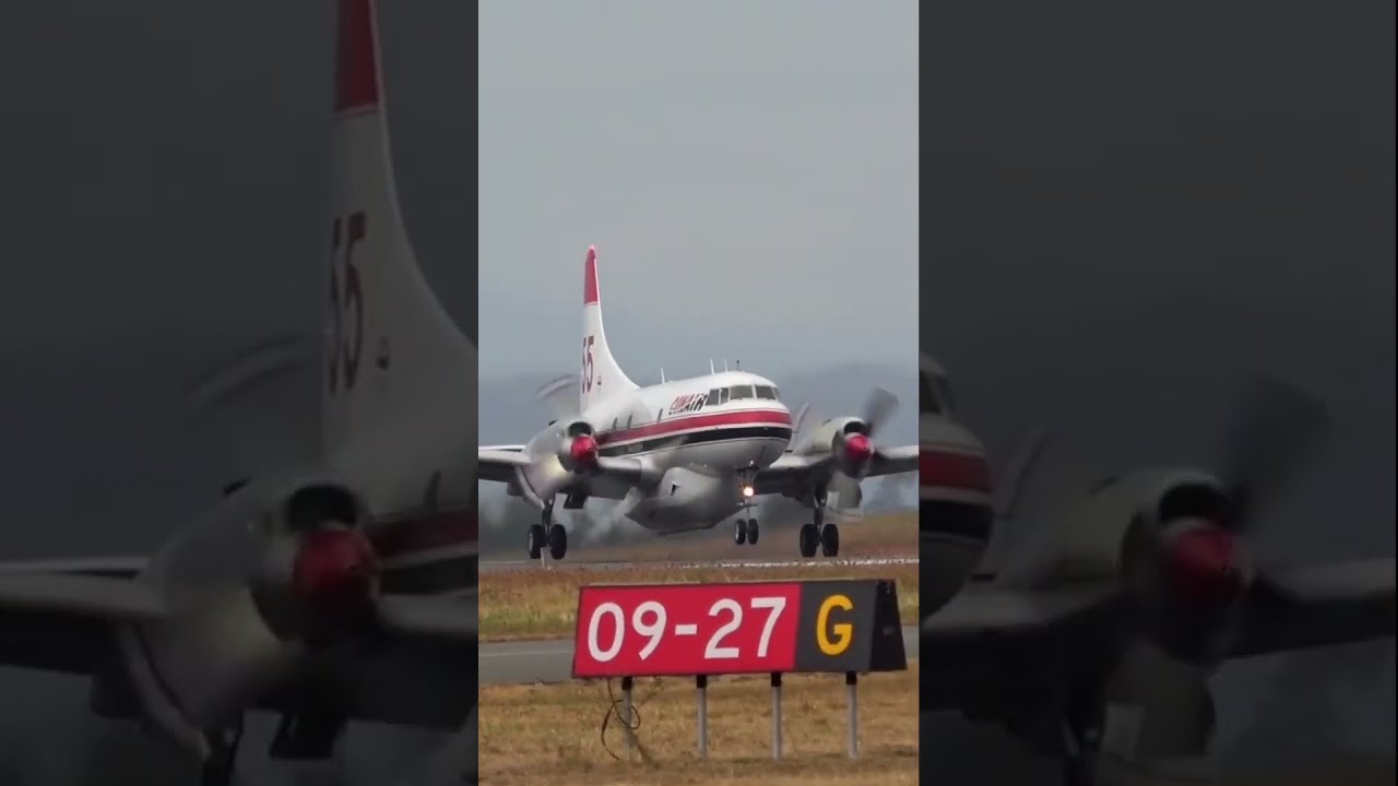 Convair CV 580 Air Tanker Last Flight
