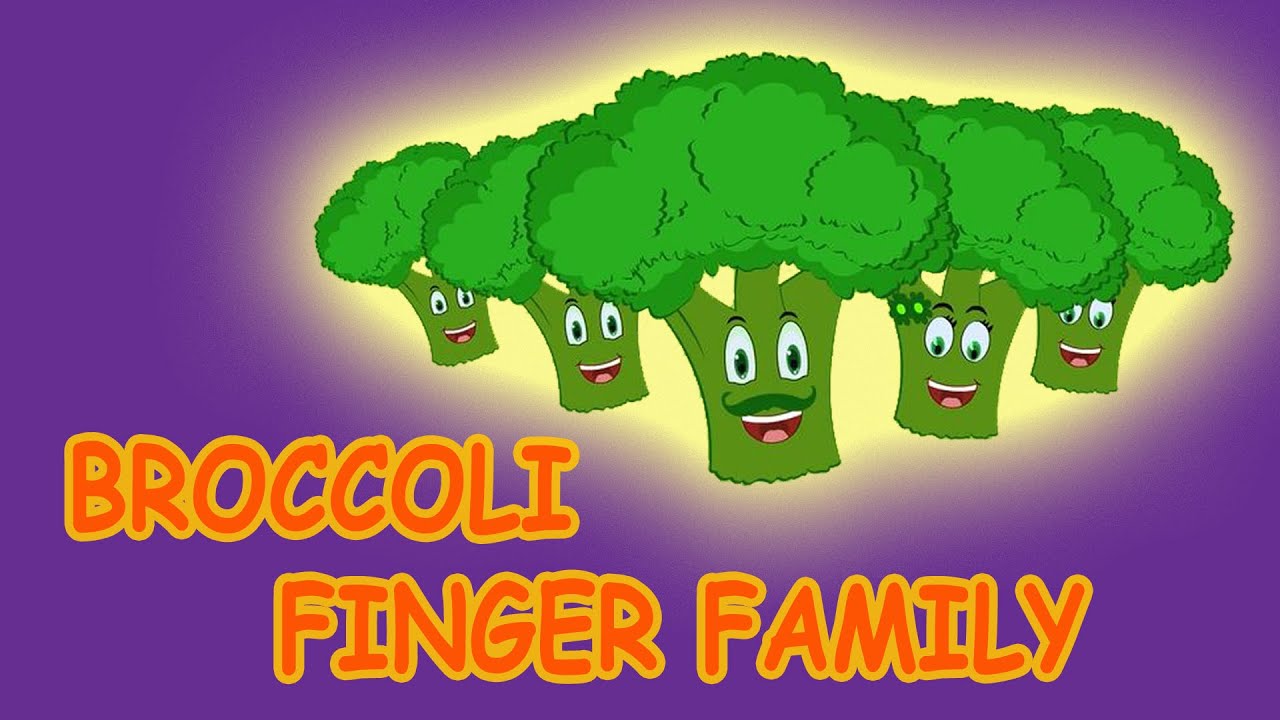Broccoli Finger Family Nursery Rhyme Finger Family Songs YouTube
