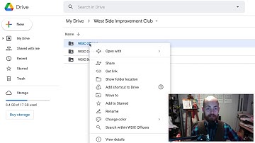 google drive folder structure walkthrough