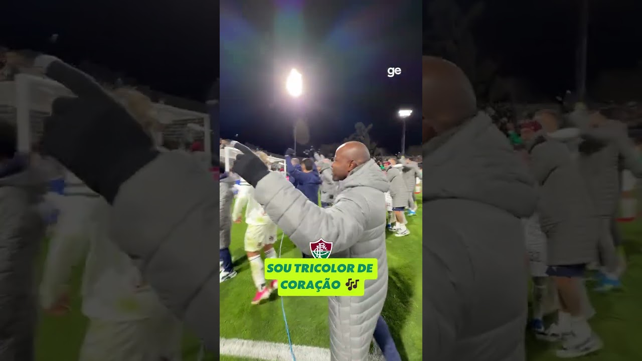 A FESTA DO TIME TRICOLOR COM OS TORCEDORES NA ARGENTINA | #shorts | ge.globo
