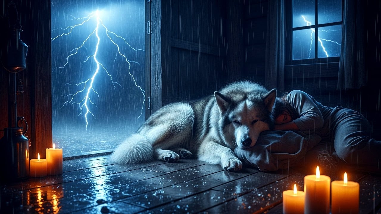 Arthur Waiting Out a Fierce Thunderstorm in a Tiny Cabin | RDR2 ASMR Night Mood