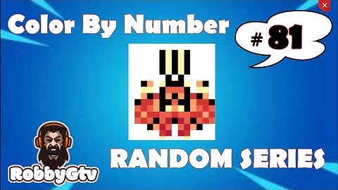 Color By Numbers Pixel Art - RANDOM SERIES - Video #81