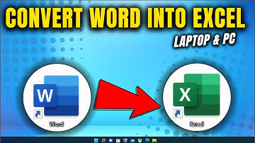 How to Convert Word Document into Excel Spreadsheet