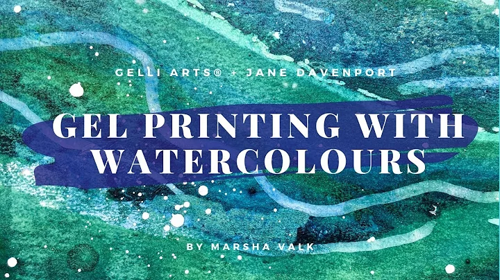 Gelli Arts + Jane Davenport  Gel Printing with Wat...