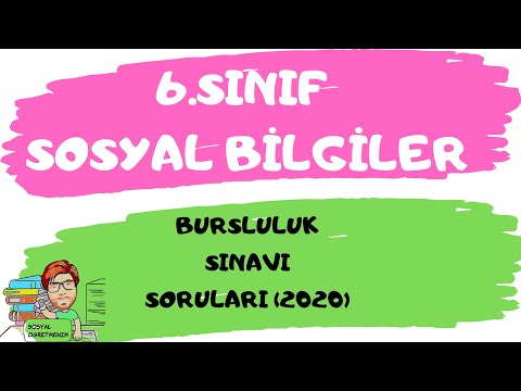 6. SINIF BURSLULUK SINAVI SORULARI (2020)