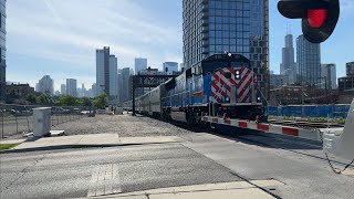 The Complete Metra Morning Rush Hour On The Alternate Schedule At Racine Avenue On May 31, 2024