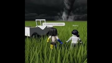 OMG A TORNADO IS FORMING!! #lol #funny #roblox #memes #robloxmemes