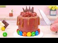 Satisfying Miniature Chocolate Cake Decorating 🎂🍫 | Best Of Tiny Cake Recipe