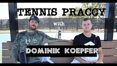 Quarantined Tennis Practice with Dominik Koepfer a...