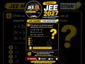 Crack JEE 2027: Systems of Equations PYQ Solved! 🎯 | JEE Mains 2024 question #pyq #shorts