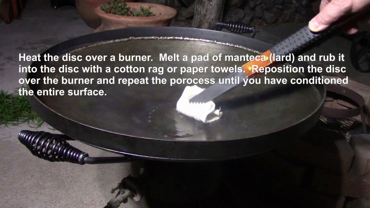 How I season my plow disc cooker