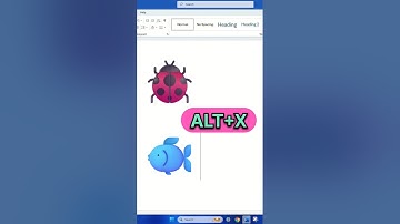 Ms Word Symbol Shortcut Keys | Ladybug And Fish Logo #msword #keyboardshortcuts #microsoft #shorts