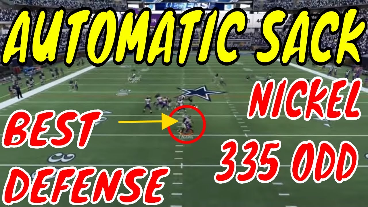AUTOMATIC SACK IN MADDEN 20.🔥 NICKEL 335 ODD INSANE BLITZ . WORKS AGAINST A BLOCKED RB