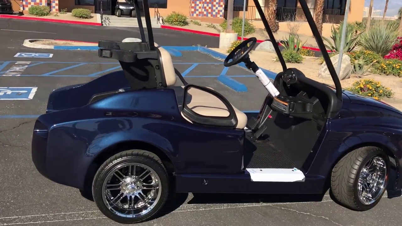 2017 Dark Blue Metallic Caddyshack Breeze Golf Cart YouTube