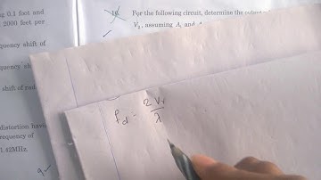 ISRO 2017 DECEMBER ECE PAPER SOLUTIONS Regarding Doppler frquency Shift