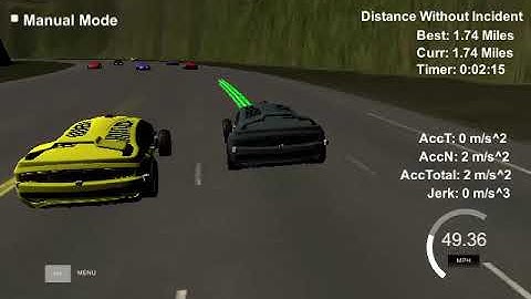 Path Planning with Lane change only when obstacle in current lane