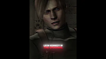 Leon Kennedy Original Vs Remake RE4 4K Resident Evil 4 Shorts 