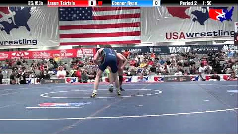 Jason Tsirtsis vs. Connor Ryan at 2013 Junior Nati...