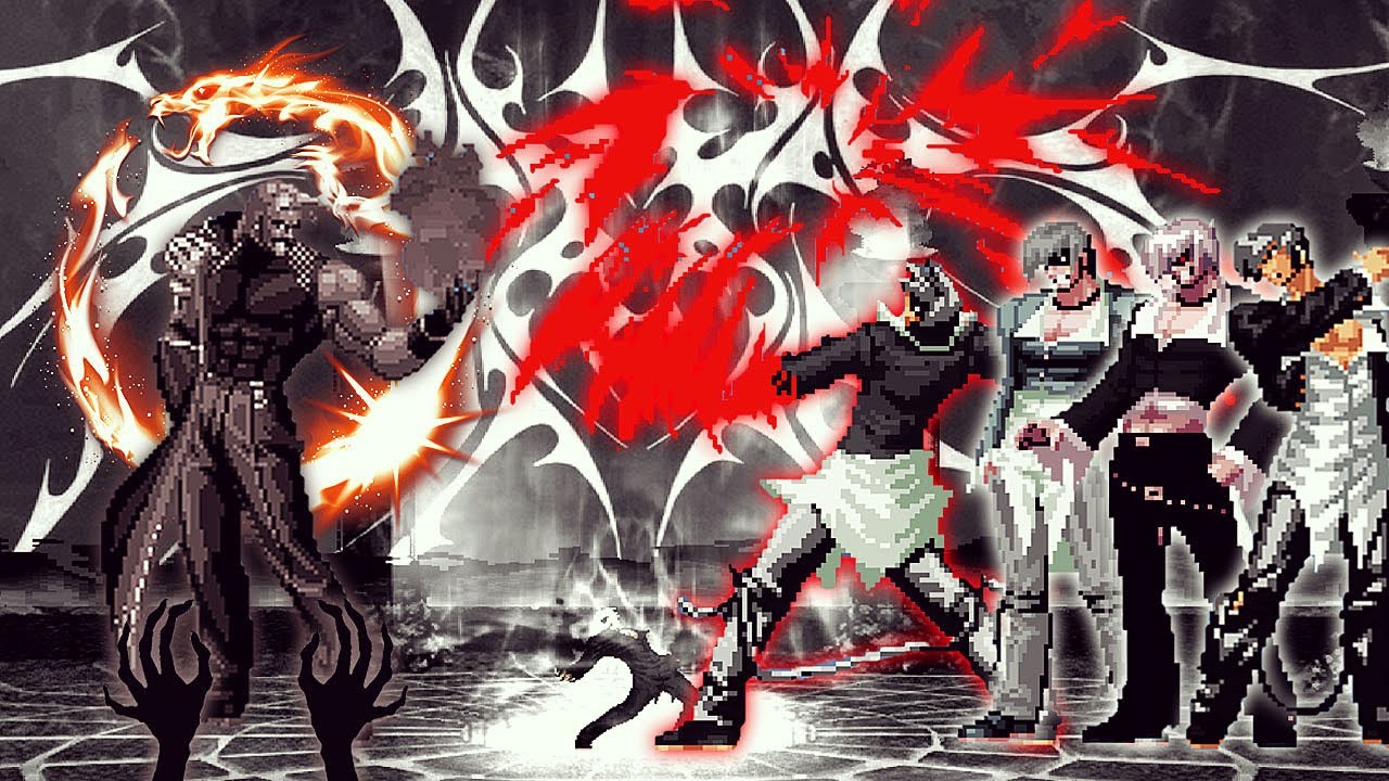 [KOF Mugen] New Final Rugal Vs White Flame Iori Yagami Team - YouTube