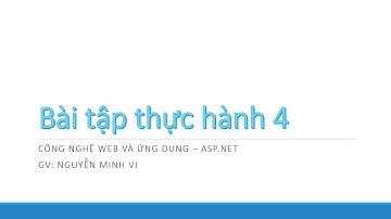 Hướng dẫn thực hành bài 4 - ASP.NET Core