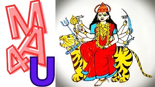 How To Draw Durga Maa Easy With Ma 4 U Durga Mata Step By Step For Beginners Everyone