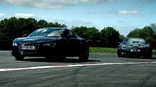 Corvette ZR1 vs Audi R8 (HQ) | Top Gear