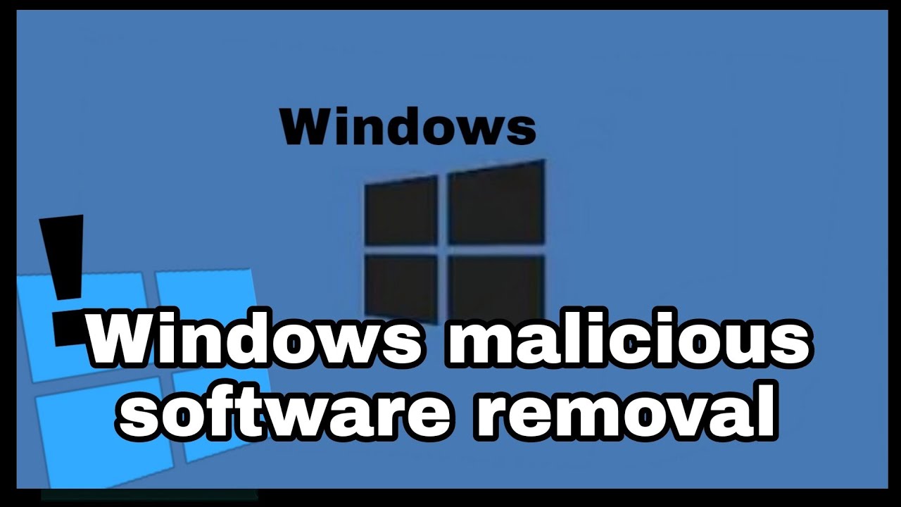 windows malicious software removal process #knowwithSB - YouTube