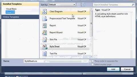 ASP NET with C#   Adding StyleSheet in Theme