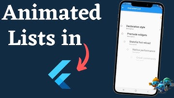 Flutter: animate your app lists display with cool flutter animations #flutterdev #flutteranimation