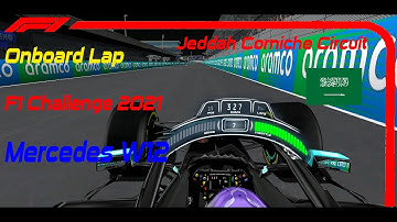 Mercedes W12 - Onboard Lap - Jeddah Corniche Circuit - F1 Challenge 2021 DTS