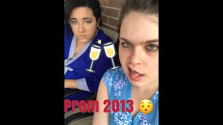 Recreating our prom look from 2013