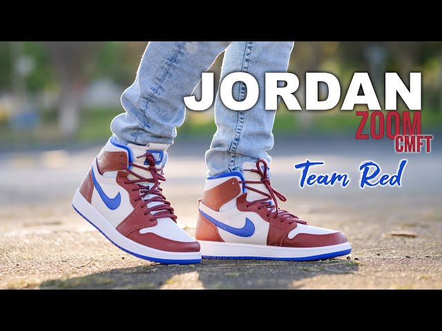 Jordan 1 ZOOM CMFT | Team Red | On Foot 4K - YouTube