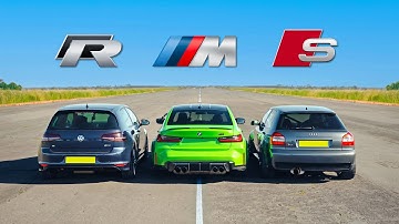 STREET SAVAGES.. BMW M3 v GOLF RSR v AUDI S3 R30T