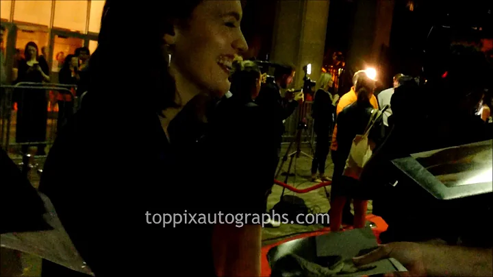 Tess Haubrich signs autographs for TopPix