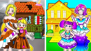 [paper doll]  Rapunzel Family Good and Bad Amy Friend Regrets | LOL Surprise DIYs