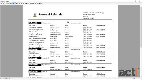 Act! Premium Training Videos - Running Reports