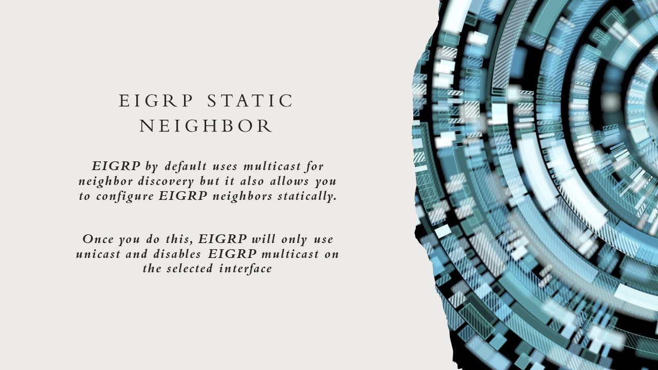 EIGRP Static Neighbor