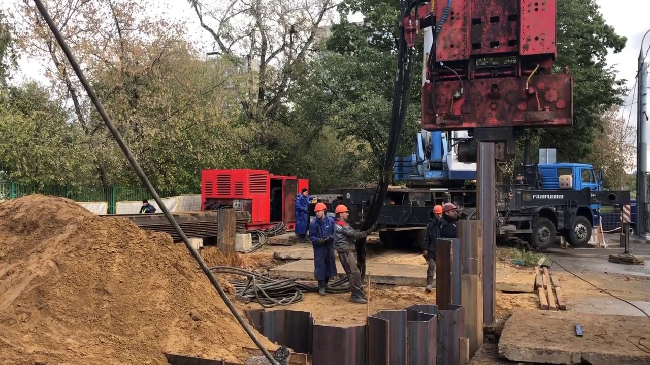 Погружение Шпунта Ларсена - YouTube