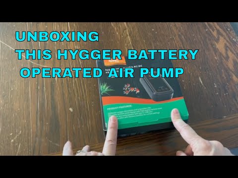 hygger Aquarium Air Pump, Rechargeable Portable Oxygen Pump with Single/Dual Outlets, Quiet Battery