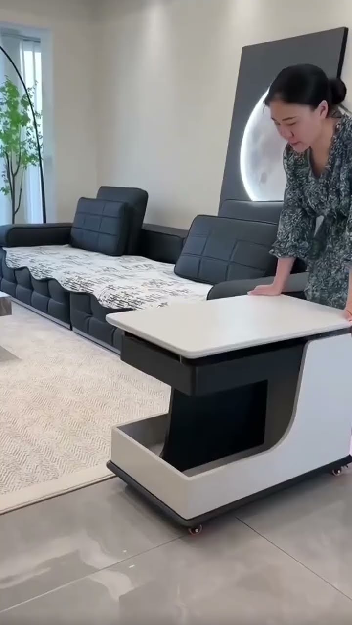 Product Link in Bio ( # 1378 )   @MaviGadgets  ✅ Space Saving Creative Movable Coffee Side Table
