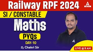 RPF SI/Constable Maths in Telugu | Railway Maths Previous Year Question Papers #10 | by Chakri Sir