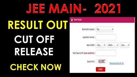 JEE MAIN 2021 RESULT# HOW TO CHECK CUTOFF# JEE MAIN