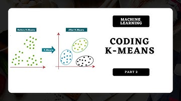 CODING UNSUPERVISED LEARNING | K-MEANS CLUSTERING | MACHINE LEARNING TUTORIAL | PART 2